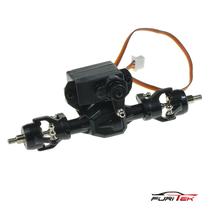 FURITEK COMPLETE PRE-BUILT FRONT AXLE SET WITH SERVO FOR FX132 1/32 Spare Part FURITEK COMPLETE PRE-BUILT FRONT AXLE SET WITH SERVO FOR FX132 1/32 Spare Part