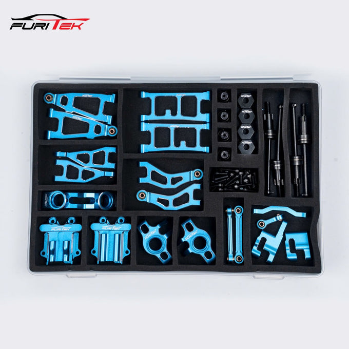 Furitek AluminaSpeed Ultimate Upgrade Aluminium Combo in BLUE color for 1/18 Arrma Mojave GROM Furitek AluminaSpeed Ultimate Upgrade Aluminium Combo in BLUE color for 1/18 Arrma Mojave GROM