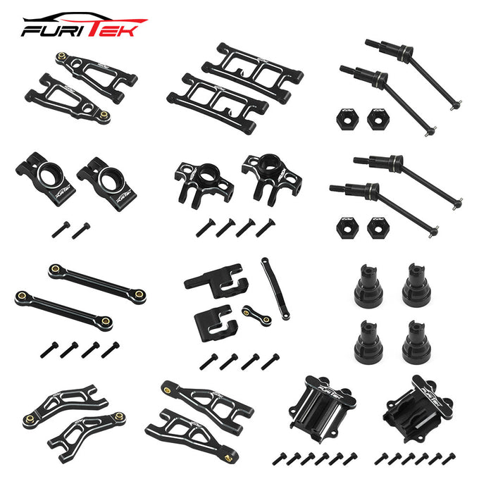 Furitek AluminaSpeed Ultimate Upgrade Aluminium Combo in BLACK color for 1/18 Arrma Mojave GROM Furitek AluminaSpeed Ultimate Upgrade Aluminium Combo in BLACK color for 1/18 Arrma Mojave GROM