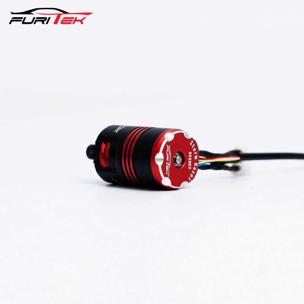 Furitek Micro-B CNC Steel 16T Pinion Gear & Motor Mount [FTK-FUR-2621] - AMain Hobbies