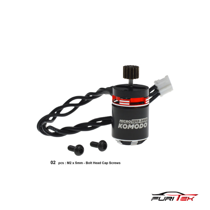 FURITEK MICRO KOMODO 1212 3450KV BRUSHLESS MOTOR WITH 15T STEEL PINION FOR FURY WAGON FX118 FURITEK MICRO KOMODO 1212 3450KV BRUSHLESS MOTOR WITH 15T STEEL PINION FOR FURY WAGON FX118