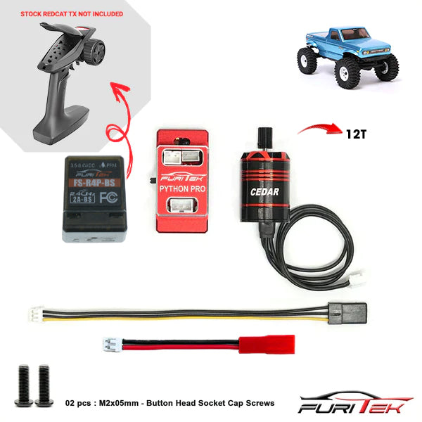 FURITEK TORPEDO BRUSHLESS POWER SYSTEM WITH RECEIVER FOR REDCAT ASCENT-18