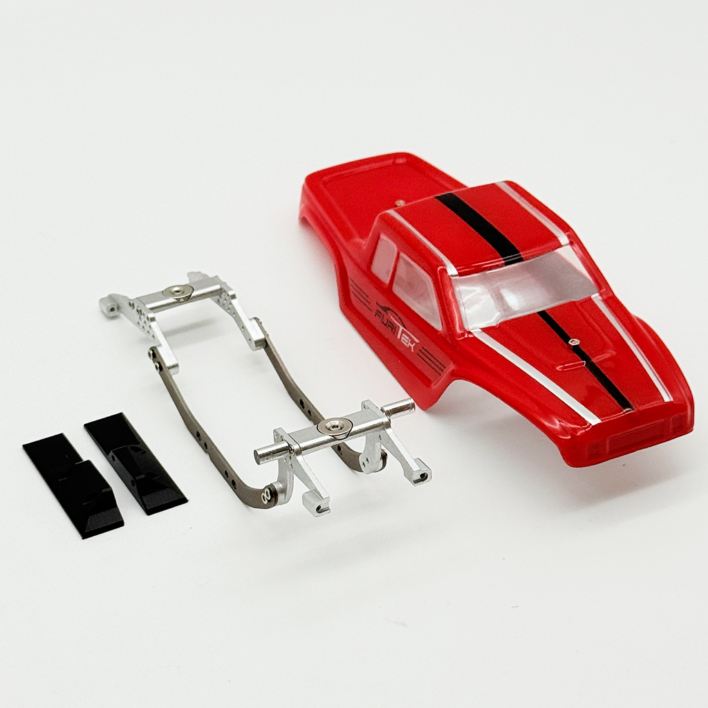 Furitek MANTIS LCG Competition Chassis Kit with Red Comp Body for SCX3
