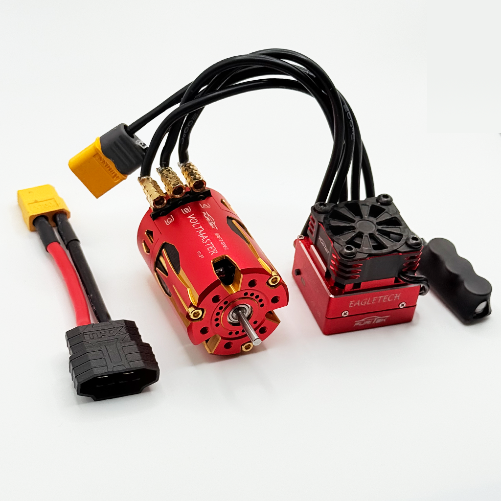 Furitek VoltEagle 1/10 Drift Combo – RED Edition (Plug & Play Brushles