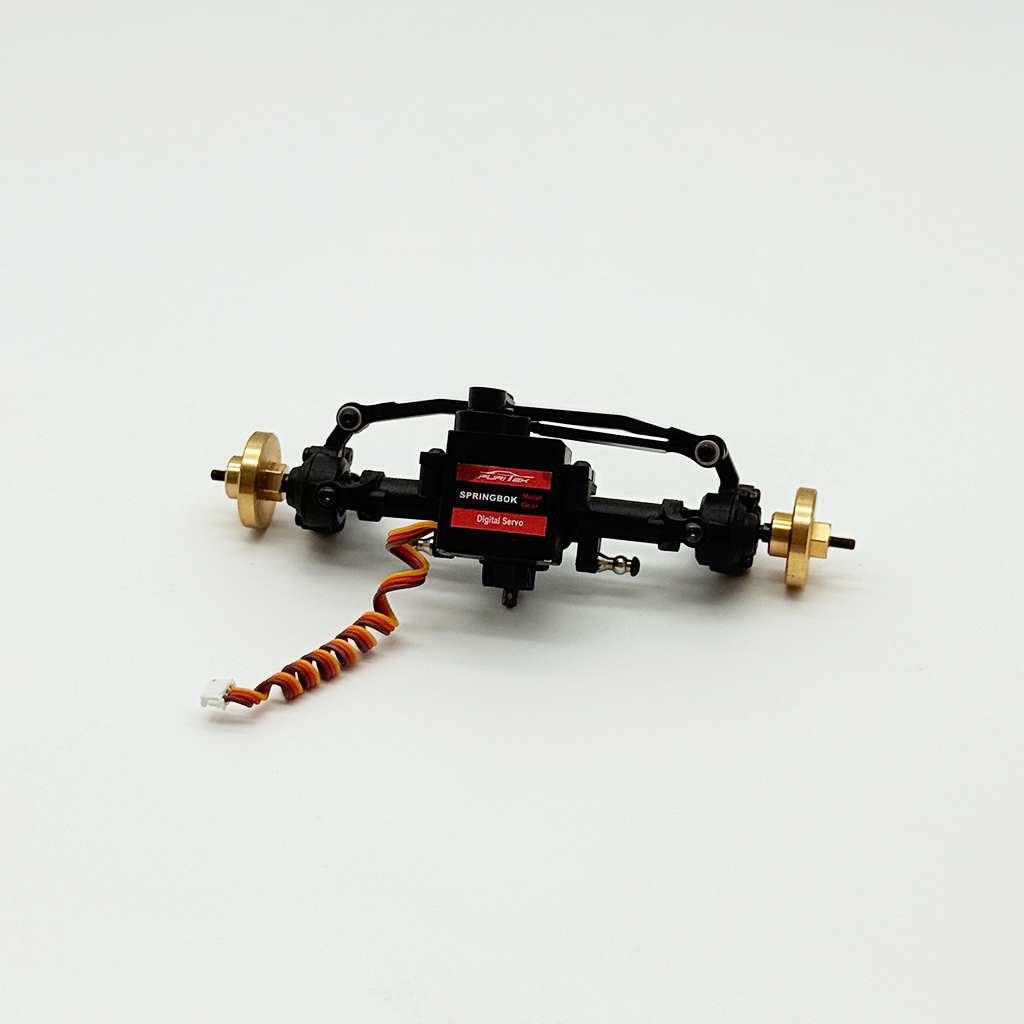 パーツ qxxto COMPLETE PRE-BUILT FRONT AXLE and SERVO SET FOR Furitek TerraX Active