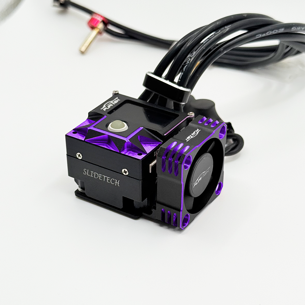 Furitek AeroSpin 30K Aluminum Fan Kit for SlideTech ESC – Black Purple