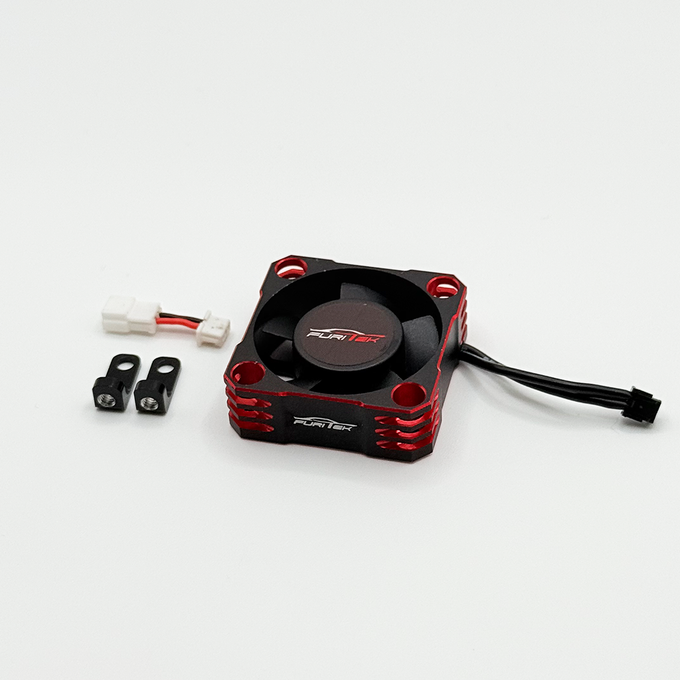 Furitek AeroSpin 30K Aluminum Fan Kit for SlideTech ESC – Black Red Edition Furitek AeroSpin 30K Aluminum Fan Kit for SlideTech ESC – Black Red Edition