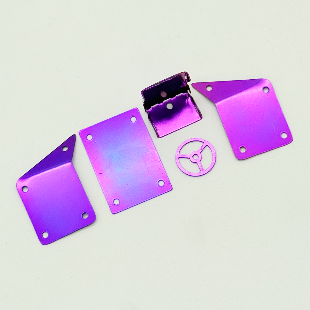 希少モデルXWAG PRODUCTS X-TAGE PERPLE RESIN Furitek Titanium Panel Set Purple for Titan Buggy 18
