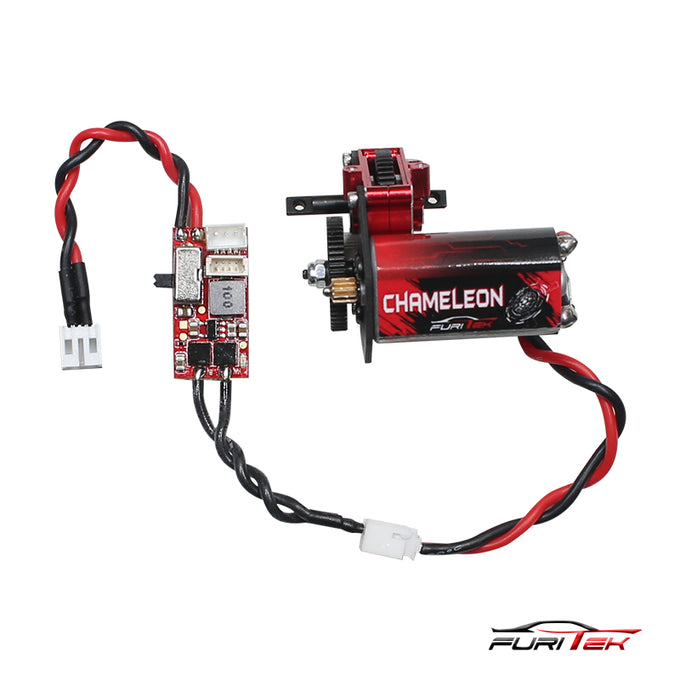 Furitek Brushed Ultimate with full assembly gearbox, chameleon motor and Iguana Pro Furitek Brushed Ultimate with full assembly gearbox, chameleon motor and Iguana Pro