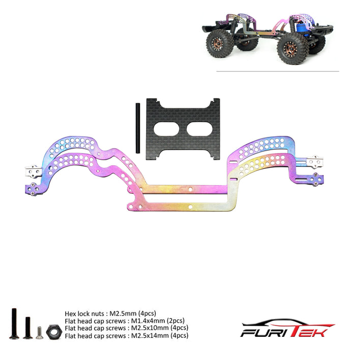 FURITEK GRASSHOPPER TITANIUM (RAINBOW) FRAME KIT FOR TRAXXAS TRX-4M FURITEK GRASSHOPPER TITANIUM (RAINBOW) FRAME KIT FOR TRAXXAS TRX-4M