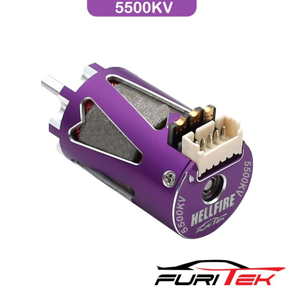 Furitek Hellfire 1410 5500kv Sensored brushless motor - Purple color