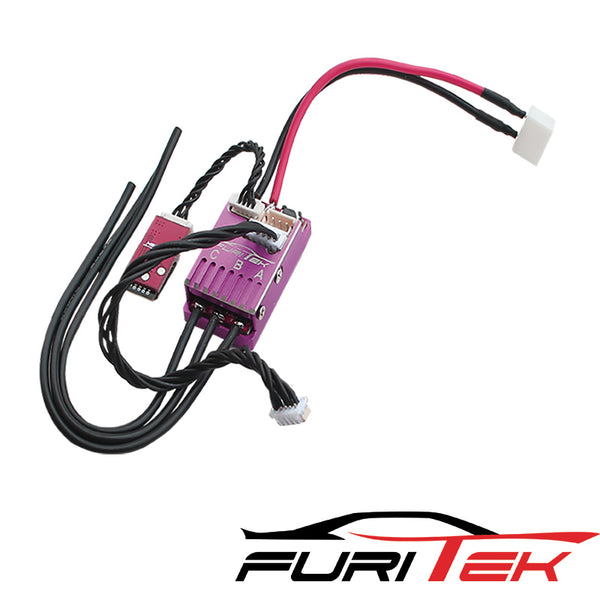FURITEK CYCLOS  2S LIPO 20A/40A BRUSHLESS SENSORED ESC FOR DRIFT/RACE AND WIRELESS APP (With Aluminum Purple Case )
