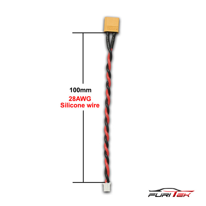 Furitek High Quality MALE XT30 TO 2-PIN JST-PH (100mm) Furitek High Quality MALE XT30 TO 2-PIN JST-PH (100mm)