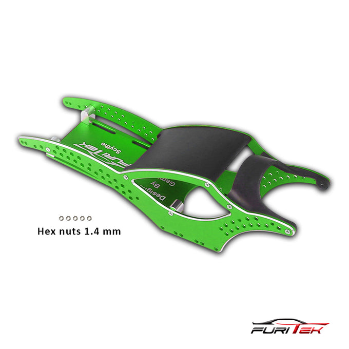 Furitek Scythe Aluminum Frame Kit for SCX24 crawlers - Green Furitek Scythe Aluminum Frame Kit for SCX24 crawlers - Green