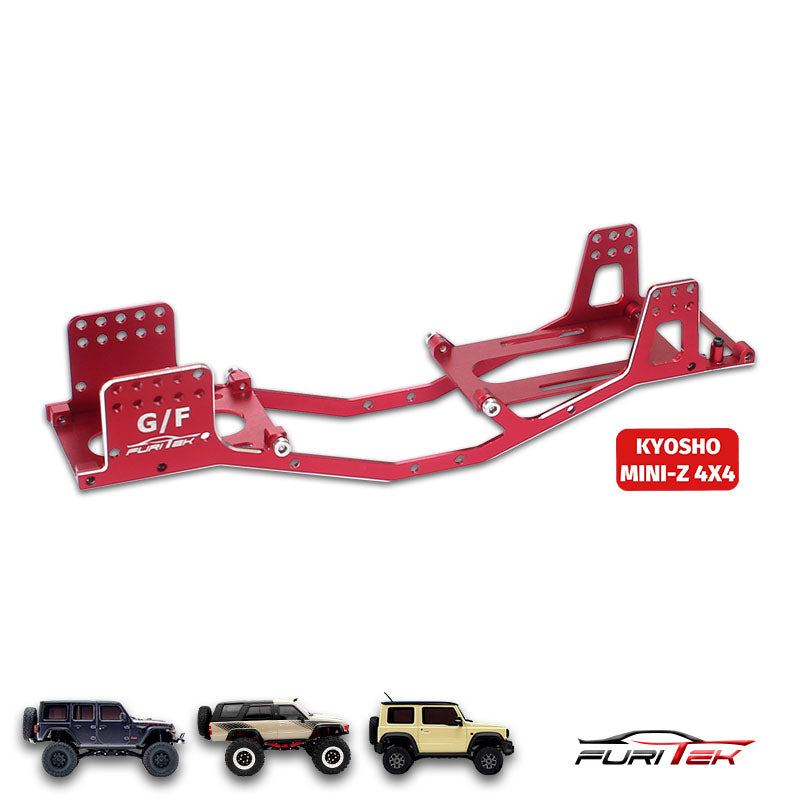 Furitek AKASHI Aluminum Frame for Kyosho 4x4 crawlers - (RED)