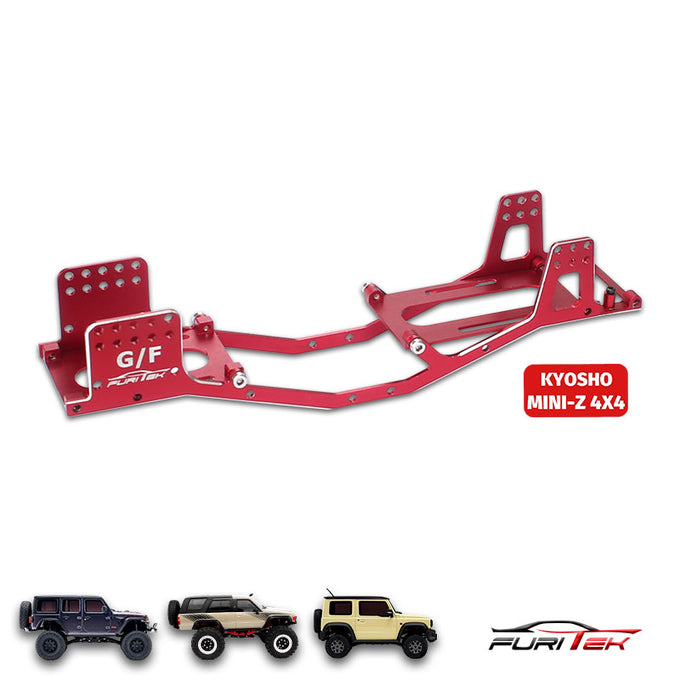 Furitek AKASHI Aluminum Frame for Kyosho 4x4 crawlers - (RED) Furitek AKASHI Aluminum Frame for Kyosho 4x4 crawlers - (RED)