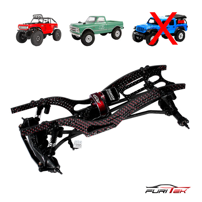 Furitek Scythe CF Rail Frame - Red Furitek Scythe CF Rail Frame - Red