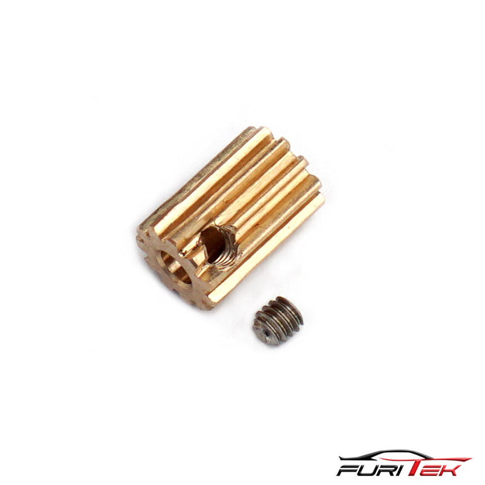 Furitek 11T High Quality Brass Pinion For Micro Komodo (TRX-4M Motor) Furitek 11T High Quality Brass Pinion For Micro Komodo (TRX-4M Motor)