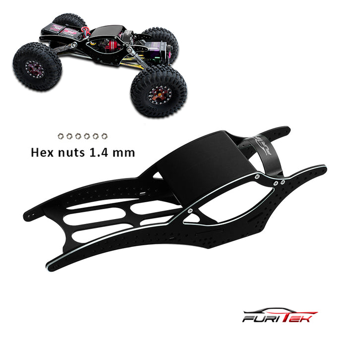 FURITEK SCYTHE V2 ALUMINUM FRAME KIT FOR SCX24 CRAWLERS - Black FURITEK SCYTHE V2 ALUMINUM FRAME KIT FOR SCX24 CRAWLERS - Black