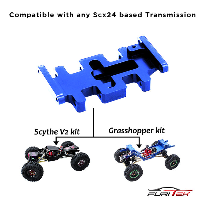Furitek LCG Aluminum Skid plate - Blue Furitek LCG Aluminum Skid plate - Blue