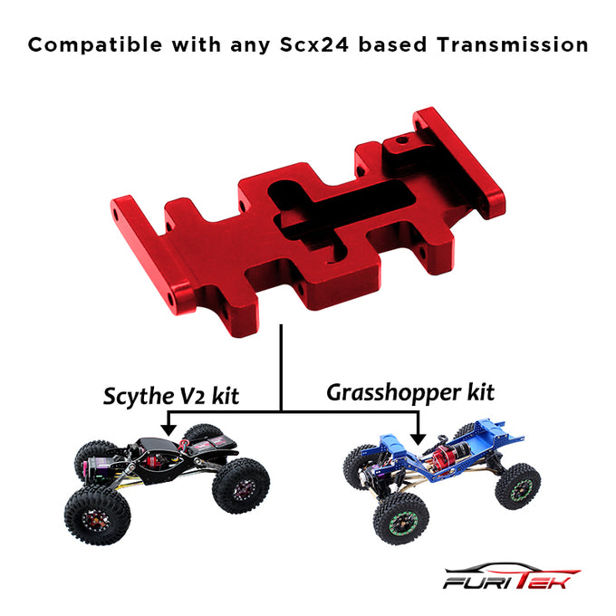 Furitek LCG Aluminum Skid plate - Red Furitek LCG Aluminum Skid plate - Red