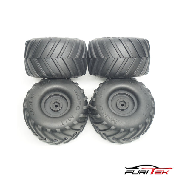 FURITEK MONSTER TRUCK TIRES AND WHEELS MOFO VERSION FOR 1/24
