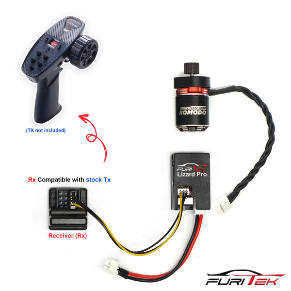 FURITEK STINGER  BRUSHLESS POWER SYSTEM WITH RECEIVER FOR FCX24