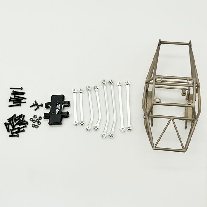 Furitek Titanium Frame Kit with Angle Skid and High Clearance Links for Titan Buggy 18