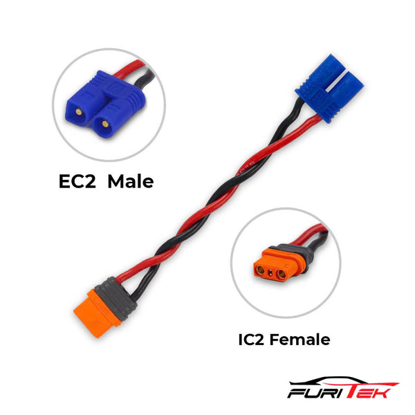 Power cable conversion EC2 for Furitek PASO ESC