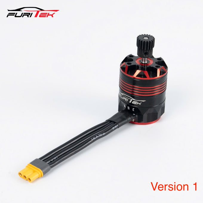 FURITEK BRUSHLESS SENSORED MOTOR IMPULSE 2835 1/8inch shaft w/Waterproof w/pinion 5600KV FOR 1/18 1/12 RC CAR