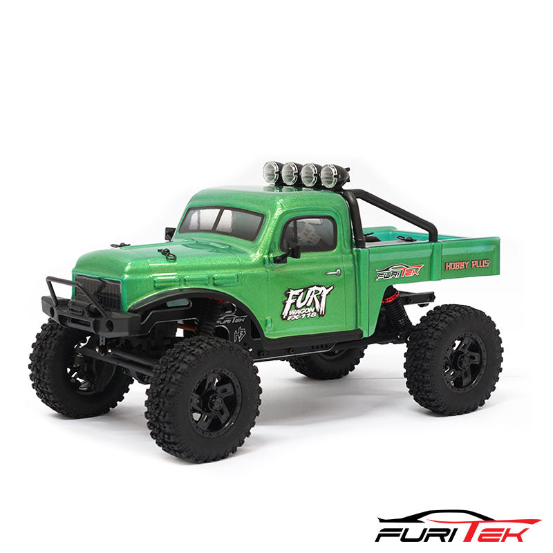 Furitek FX118 Fury Wagon 1/18 RTR Rock Crawler Senza Spazzole – Verde