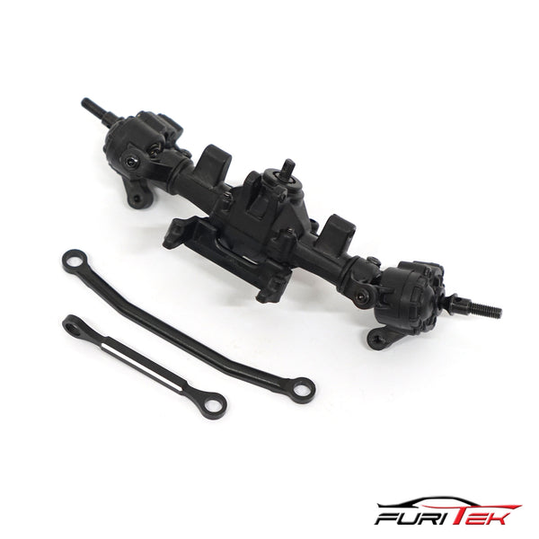 FRONT AXLE ASSEMBLY WITH ALUMINUM STEERING LINK FOR FURITEK CAYMAN PRO 4x4 AND 6x6 SPARE PARTS
