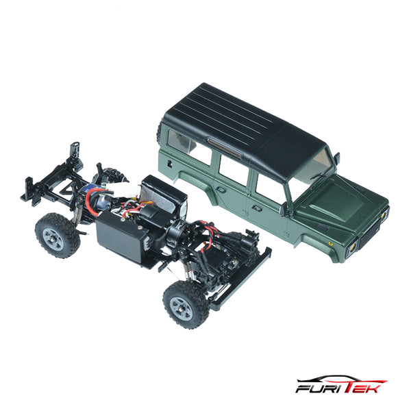 FURITEK FX132 TRAIL RAIDER 1/32 Brushless RTR RC Crawler Kit (Green)