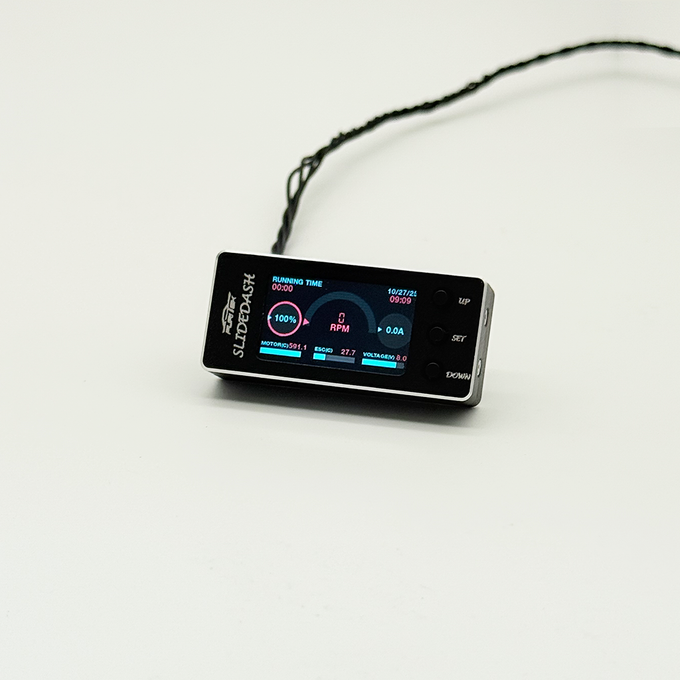 Furitek SlideDash OLED Display Telemetry & Config for PIXI 1/10 ESC – Black Edition