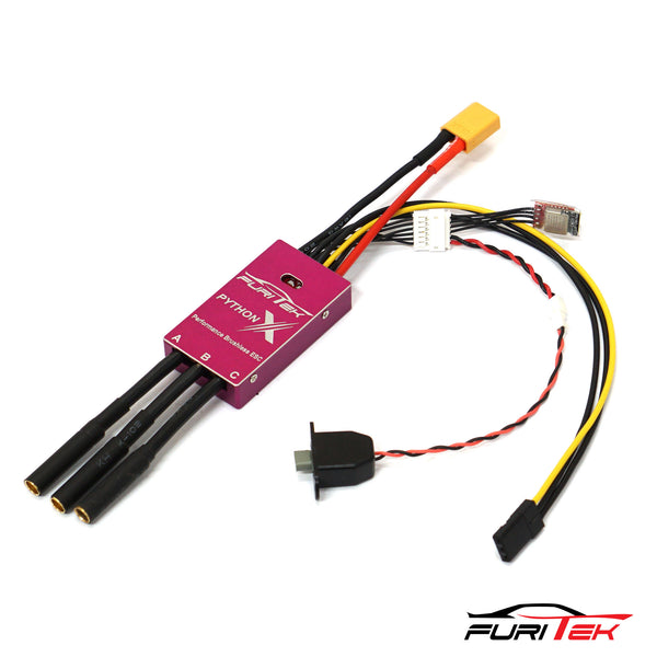 FURITEK PYTHON X TEAM SPEC 80A/120A BRUSHED/BRUSHLESS ESC FOR 1/10 RC CRAWLERS WITH BLUETOOTH