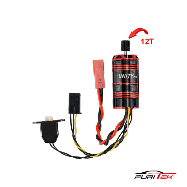 FURITEK UNITY PRO 3500kv 2-in-1 Micro FOC Brushless System FOR REDCAT ASCENT-18