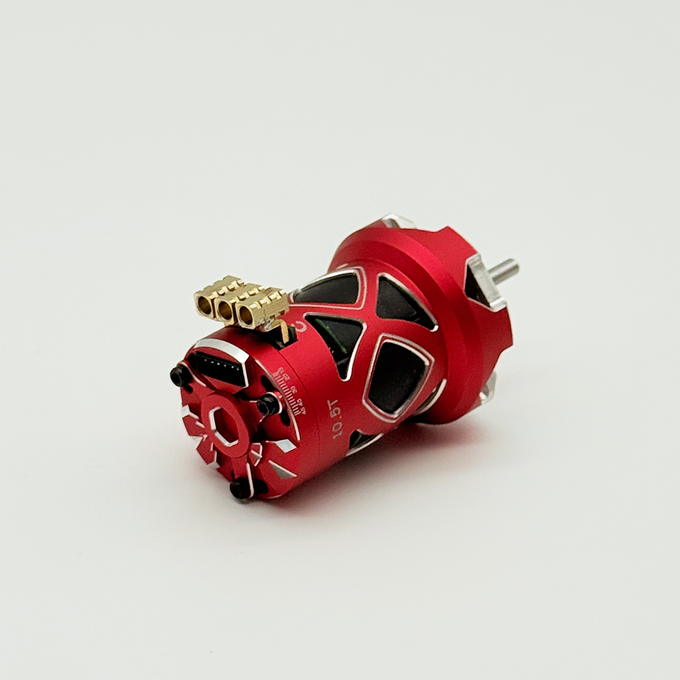 Furitek NANODRIVE 380 – 10.5T Sensored Brushless Motor for 1/10 Drift Cars (Red Edition)
