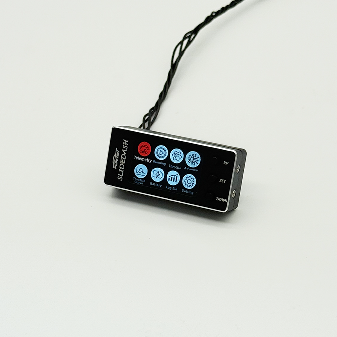 Furitek SlideDash OLED Display Telemetry & Config for PIXI 1/10 ESC – Black Edition