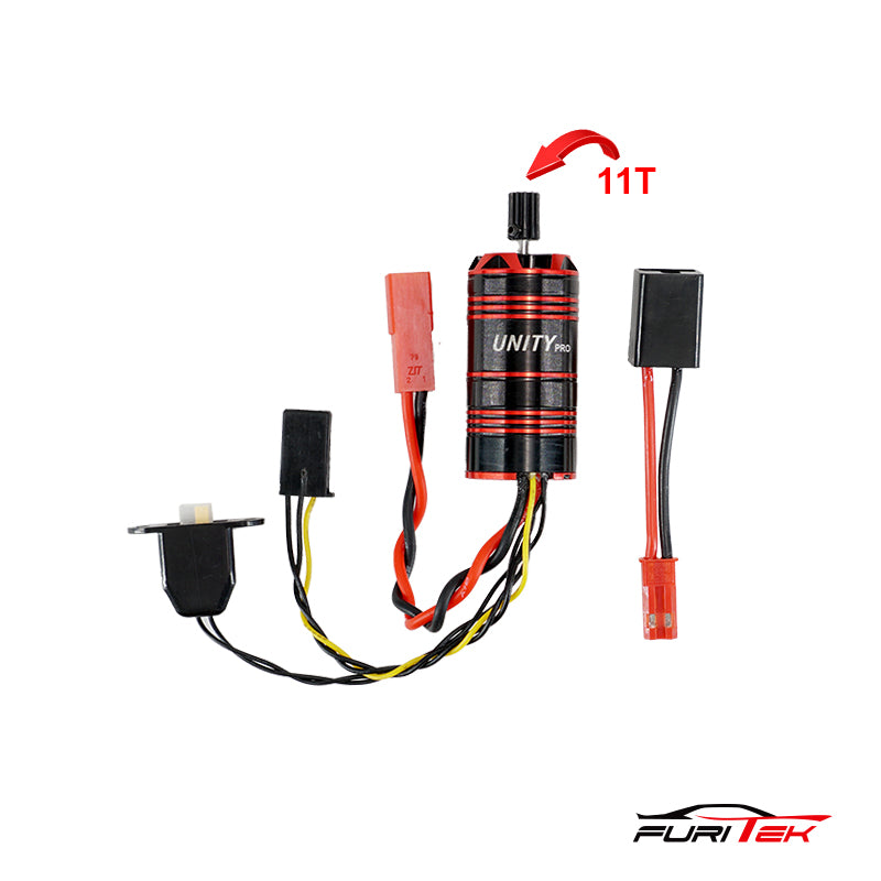 FURITEK UNITY PRO 3500kv 2-in-1 Micro FOC Brushless System for TRX4M ...