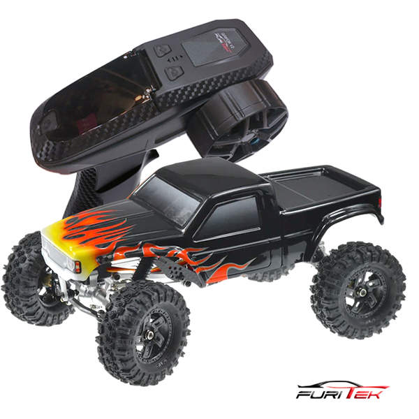 CAYMAN PRO V2 4x4 1/18 PREMIUM RC CRAWLER w/ TX/RX BLACK WITH FLAMES VERSION