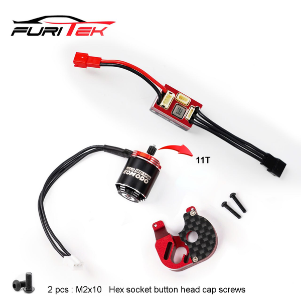 Furitek MicroModo 2025 Brushless Power System with MicroPython and MicroKomodo For Axial SCX24