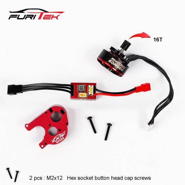 Furitek MicroSilk 2025 Brushless Power System with MicroPython and MiniKomodo For Axial SCX24