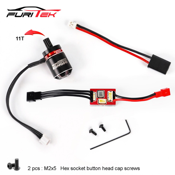 Furitek MicroModo 2025 Brushless Power System with MicroPython and MicroKomodo For TRX-4M