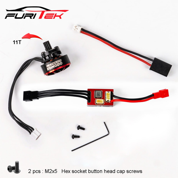 Furitek Torpedo UTB18 Brushless Power System für Axial UTB18 Capra | FUR2340 - MK Racing RC Car Shop Furitek Torpedo UTB18 Brushless Power System für Axial UTB18 Capra | FUR2340 - MK Racing RC Car Shop