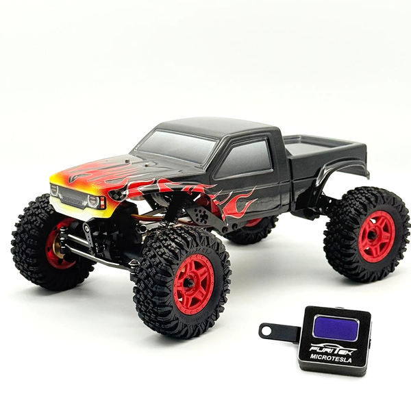 FURITEK COMPLETE PRE-BUILD FRONT AXLE SET WITH SERVO FOR FURITEK FX118 – Furitek USA