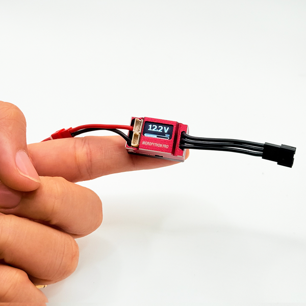Furitek MicroPython Pro OLED – 25A/50A Brushed/Brushless ESC with Wireless Module for 1/18 & 1/24 RC Crawlers