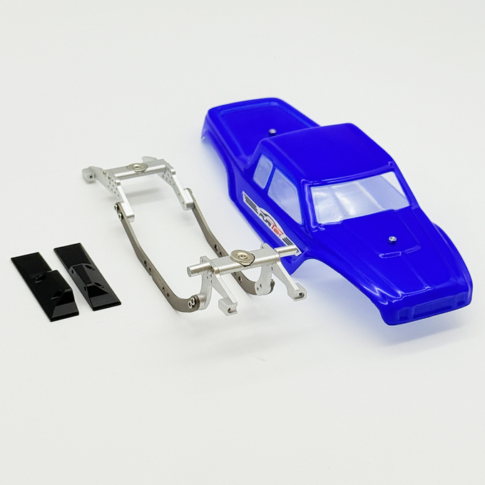 Furitek MANTIS LCG Competition Chassis Kit with BLUE Comp Body for SCX30