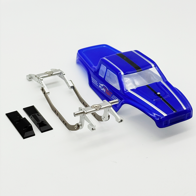 Furitek MANTIS LCG Competition Chassis Kit with BLUE Comp Body for SCX30