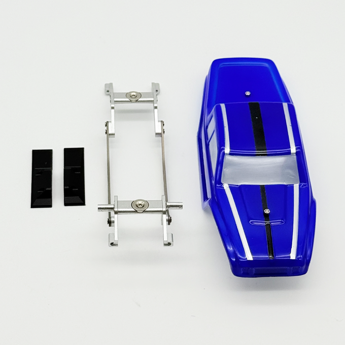 Lcg Comp Rig Body Furitek MANTIS LCG Competition Chassis Kit with BLUE Comp Body for SCX