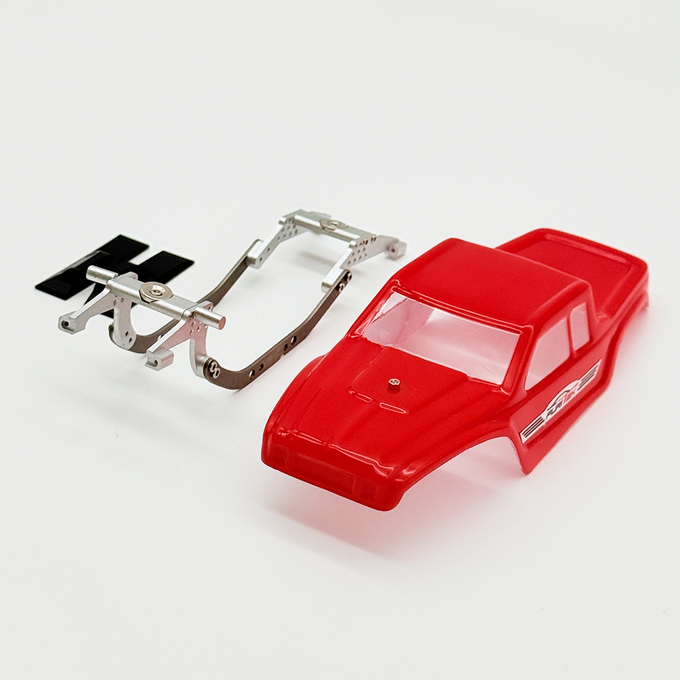 Furitek MANTIS LCG Competition Chassis Kit with Red Comp Body for SCX30